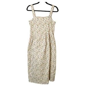 Zara Floral Flower 3 Strap Dress SZ XS